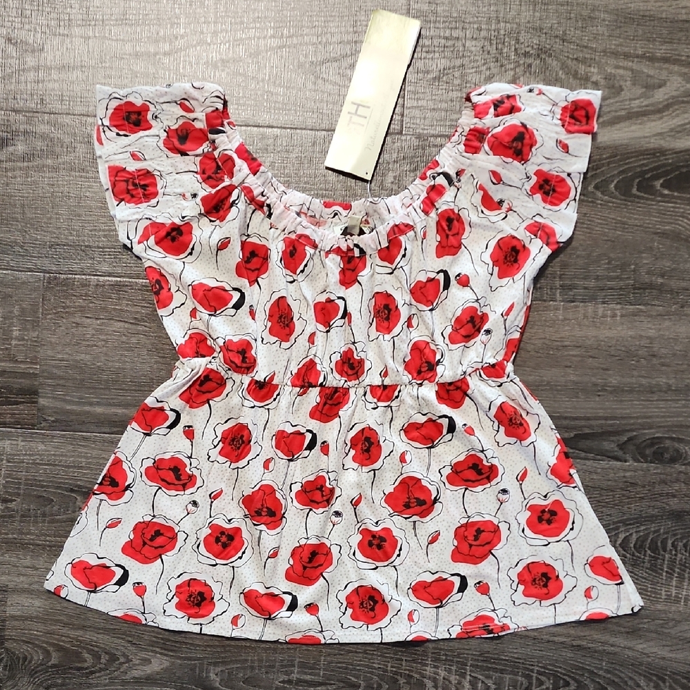 💋 Ethos Paris floral empire waist Top 💋